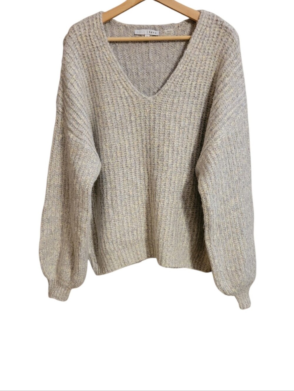 Baltic Born Oversized Knit V Neck Sweater